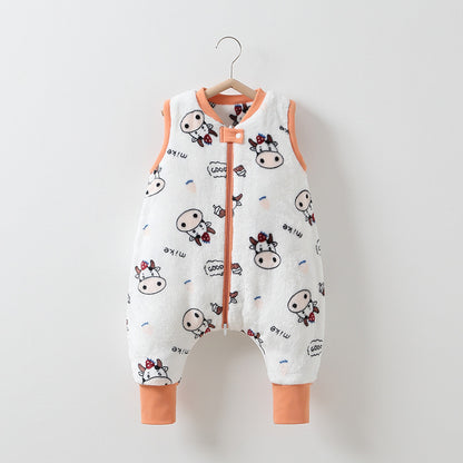 Baby Autumn And Winter Flannel Warm Sleeping Bag