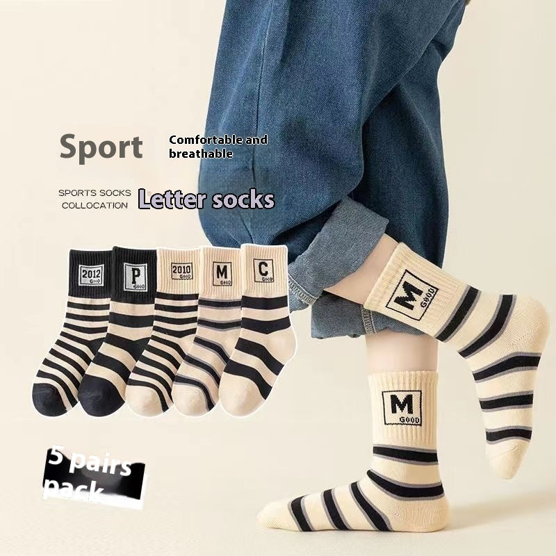 Children's Socks Tube Socks Springsummer Thin Breathable