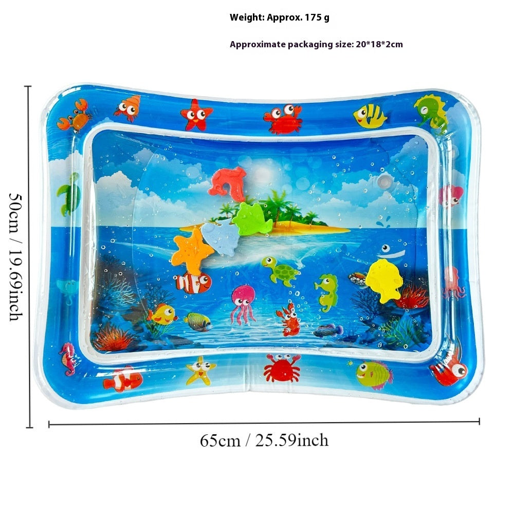 Children's Inflatable Marine Animal Racket Water Cushion Baby Crawling Racket Water Bag Racket Water Cushion Climbing Pad