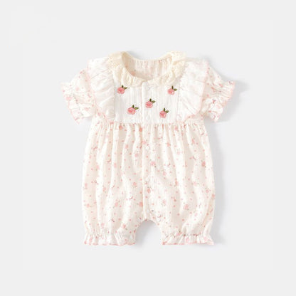 Summer Thin Super Cute Sweet Short-Sleeve RomperCrawling Suit