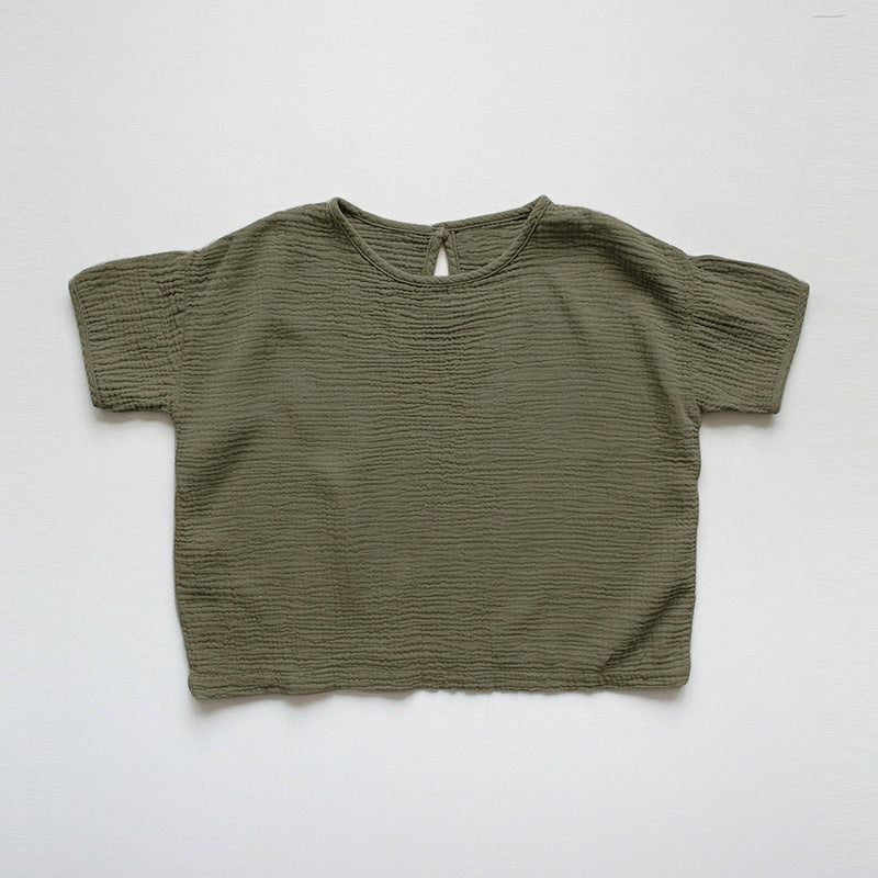 Fashion Children's And Girls' Top Short Sleeve