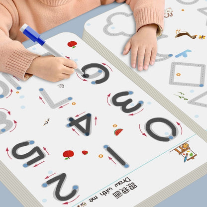 Children's Pen Control Training Copybook Stroke Drawing Point Line Picture Book Potential Development Cards