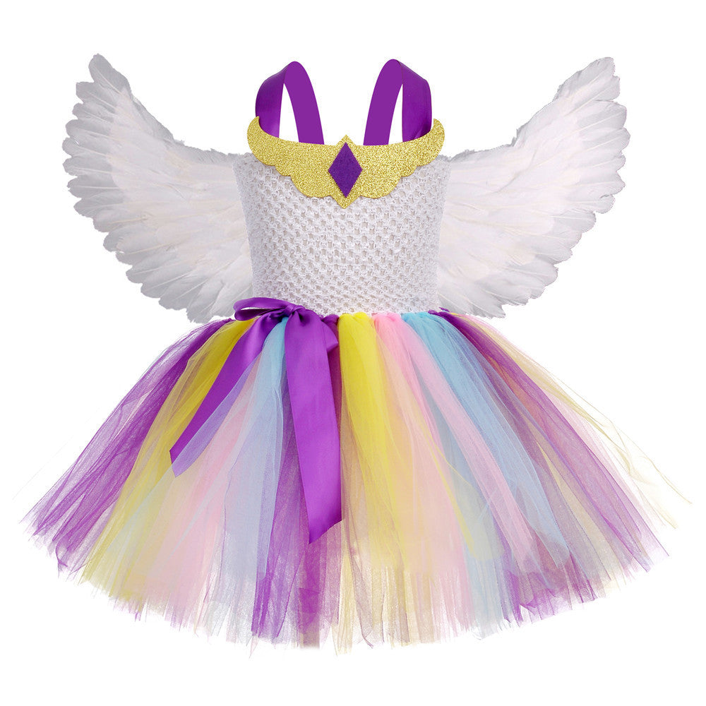 Angel Wings Dress Princess Performance Costume