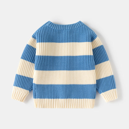 Pull chaud à aiguilles épaisses pour enfants et tout-petits