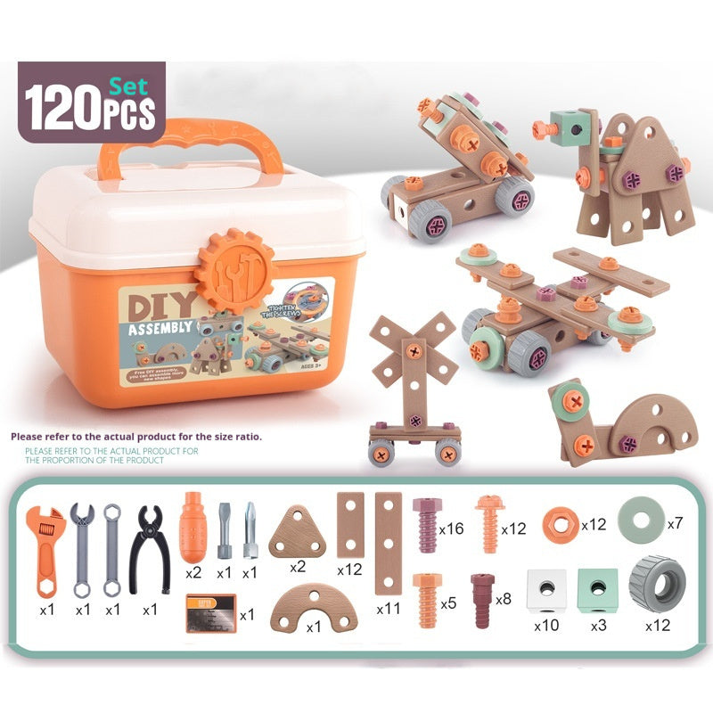 Educational Repair Assembly Playhouse Toolbox Set For Kids