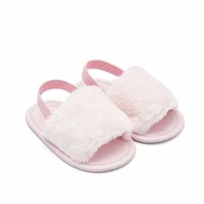 Girls' Plush Fashion Elastic Casual Shoes