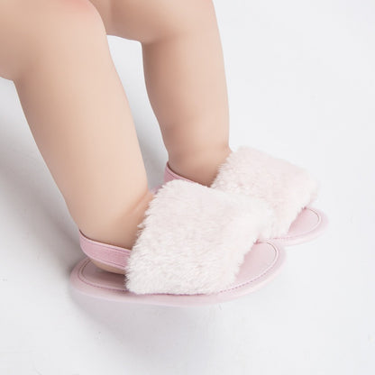 Girls' Plush Fashion Elastic Casual Shoes