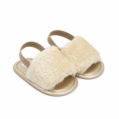 Girls' Plush Fashion Elastic Casual Shoes
