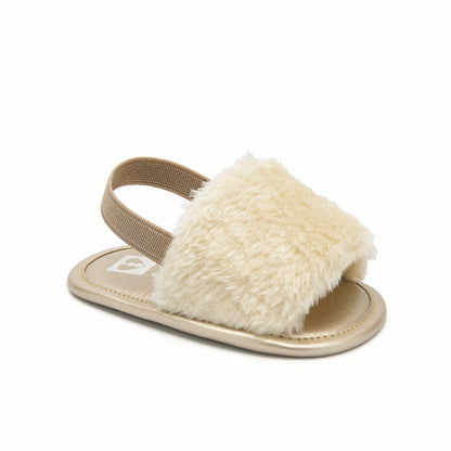 Girls' Plush Fashion Elastic Casual Shoes
