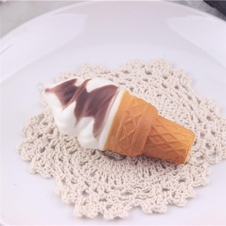 Slow rebound simulation ice cream small torch sweet pendant decompression toy squeezing music