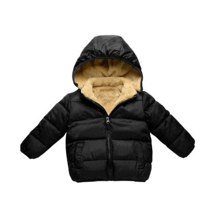 Abrigo de piel de cordero para niños