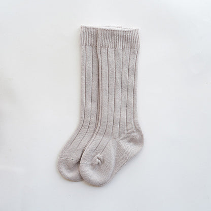 Children's long cotton socks