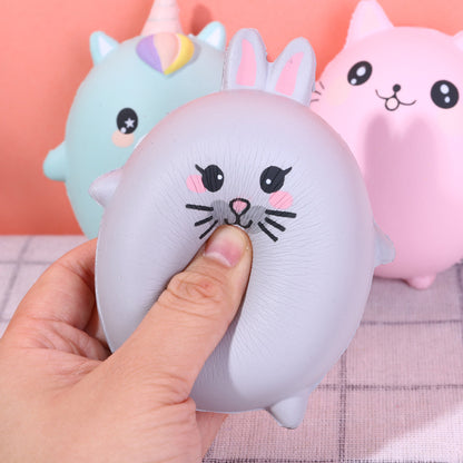 Soft and slow rebound decompression toy