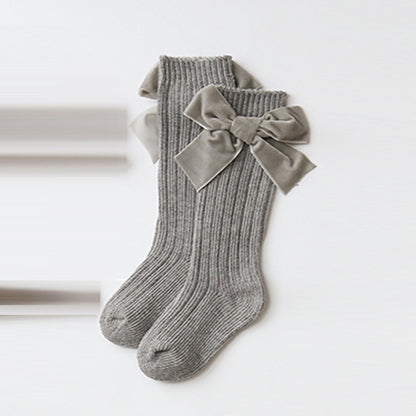 Bowknot woolen baby socks