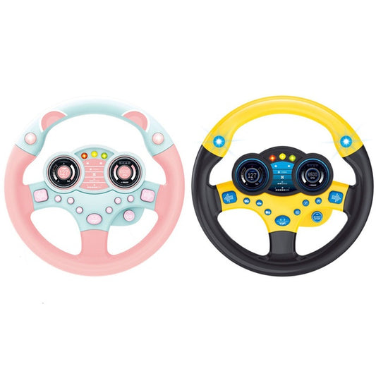 Co-pilot simulation steering wheel puzzle simulation toy