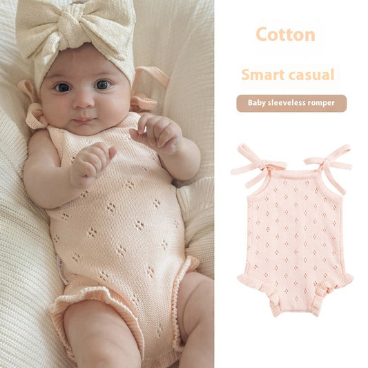Baby Knitted Vest Wool Jumpsuit Spring And Autumn