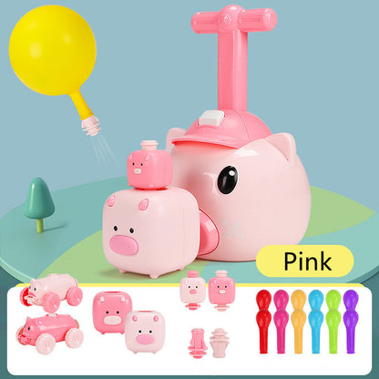 Children's Educational Toys For Piggy Pneumatic Car