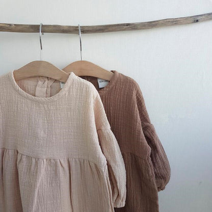 Lantern long sleeve princess dress