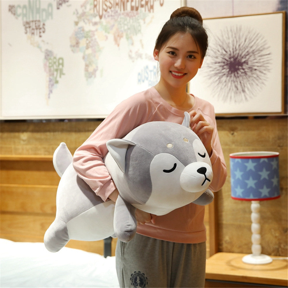 Cute Down Cotton Husky Plush Toys Chai Dog Doll