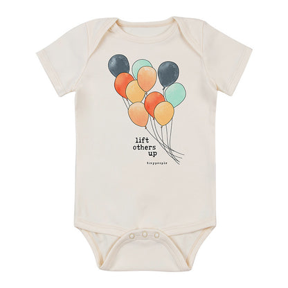 Cute Printed Short Sleeved Romper For Babies