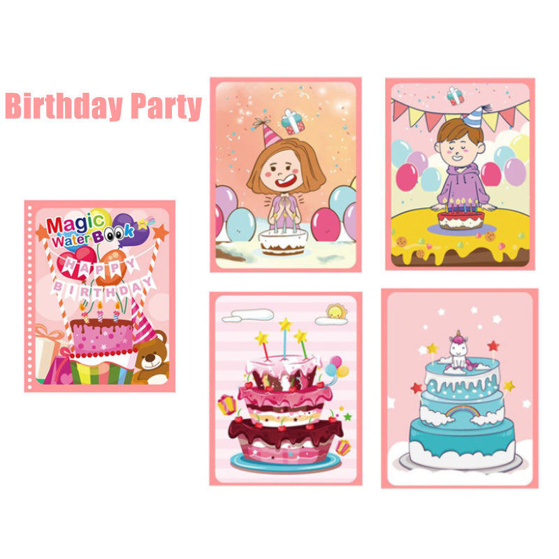 Children's Magical Water Painting Book Repeated Graffiti Book