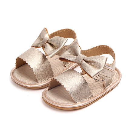 Baby Sandals Toddler Shoes Pu Leather Bow