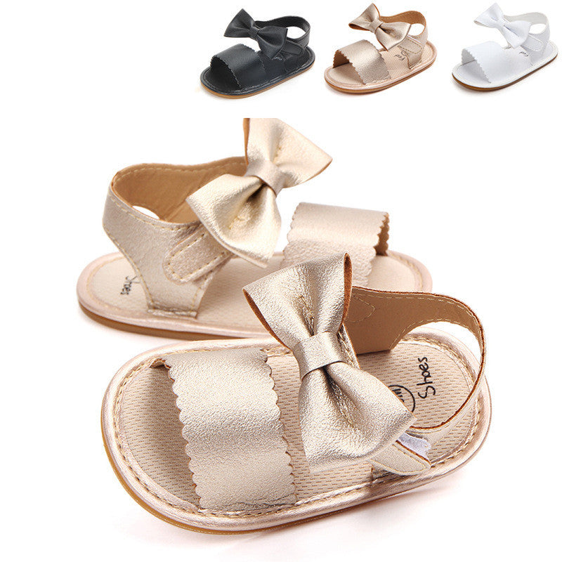 Baby Sandals Toddler Shoes Pu Leather Bow