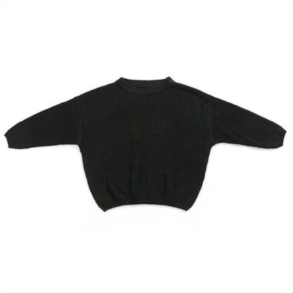 Solid Csul Sweter Sloucy Soft Wool Itted