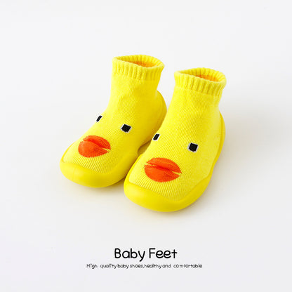 Home Non-Slip Soft Rubber Sole Baby Toddler Shoes