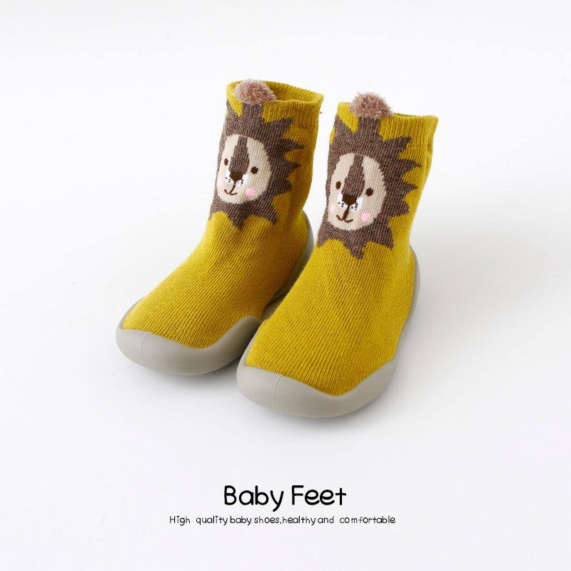 Home Non-Slip Soft Rubber Sole Baby Toddler Shoes