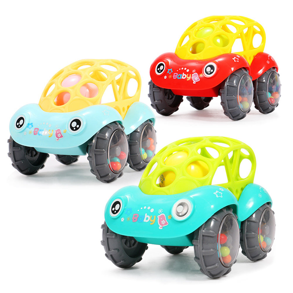 Bobo Car Baby Bell Grip Soft Toy Baby Teether Hand Catch Ball