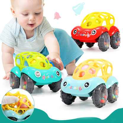Bobo Car Baby Bell Grip Soft Toy Baby Teether Hand Catch Ball
