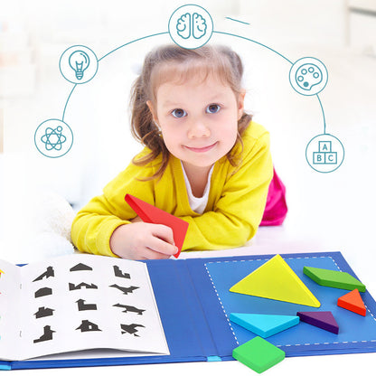 Children's Wooden Magnetic Tangram Educational Toy