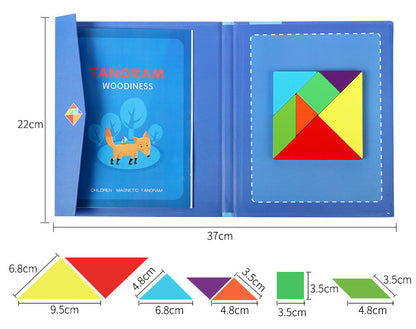 Children's Wooden Magnetic Tangram Educational Toy