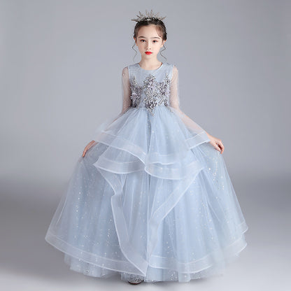 Vestido para niños Vestido de princesa Niña Vestido de noche para anfitriona