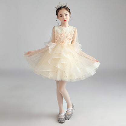 Vestido para niños Vestido de princesa Niña Vestido de noche para anfitriona