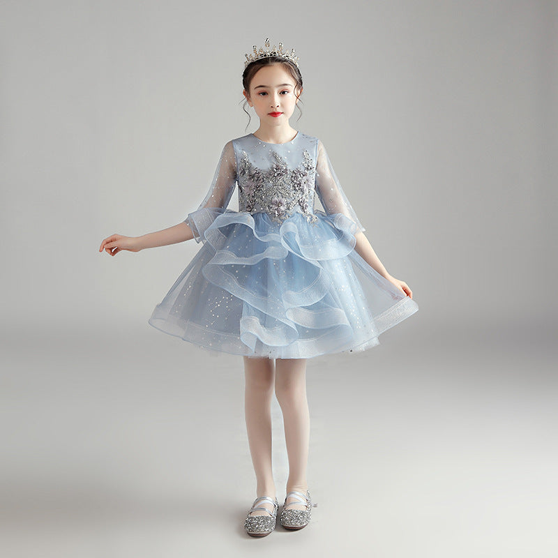 Vestido para niños Vestido de princesa Niña Vestido de noche para anfitriona