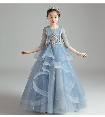 Vestido para niños Vestido de princesa Niña Vestido de noche para anfitriona