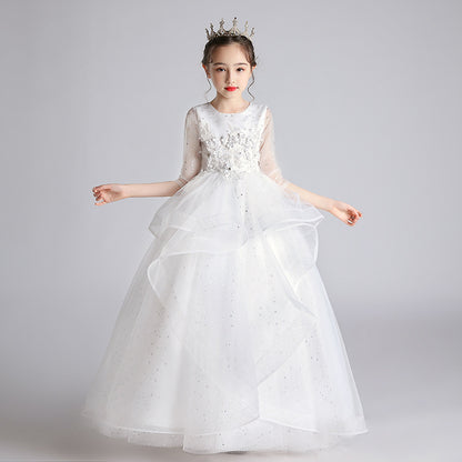 Vestido para niños Vestido de princesa Niña Vestido de noche para anfitriona