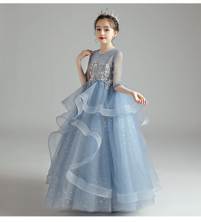Vestido para niños Vestido de princesa Niña Vestido de noche para anfitriona