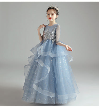 Vestido para niños Vestido de princesa Niña Vestido de noche para anfitriona