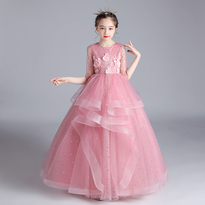 Vestido para niños Vestido de princesa Niña Vestido de noche para anfitriona
