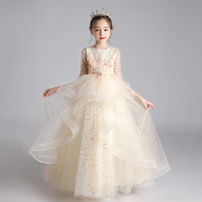Vestido para niños Vestido de princesa Niña Vestido de noche para anfitriona