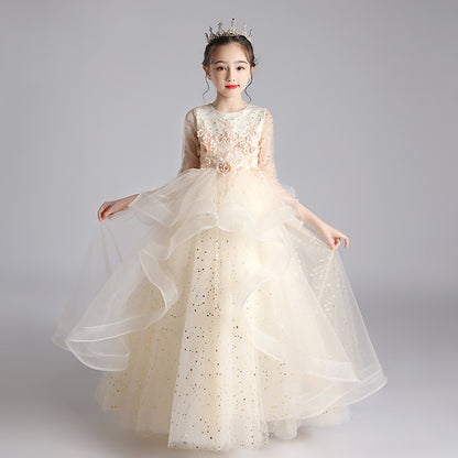 Vestido para niños Vestido de princesa Niña Vestido de noche para anfitriona