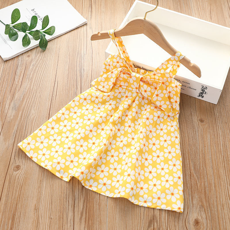 Sling Skirt Little Virgin Baby Cartoon Cute Sleeveless Dress Polka Dot Western Children's Skirt
