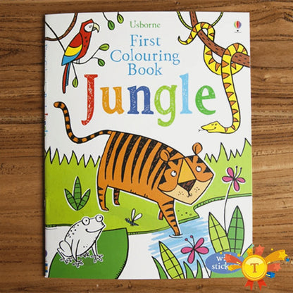 Children coloring sticker book