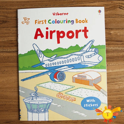 Children coloring sticker book