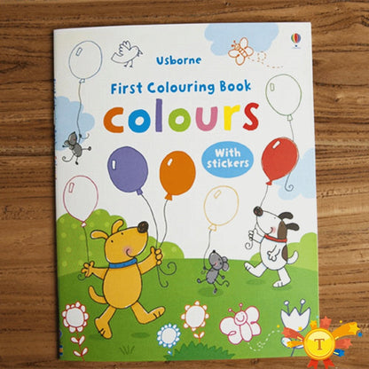 Children coloring sticker book