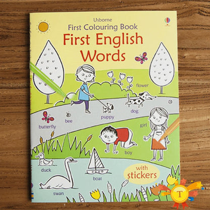 Children coloring sticker book