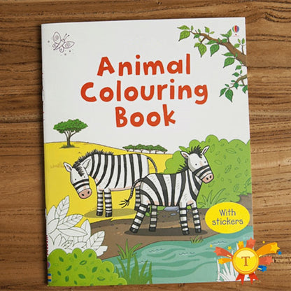 Children coloring sticker book